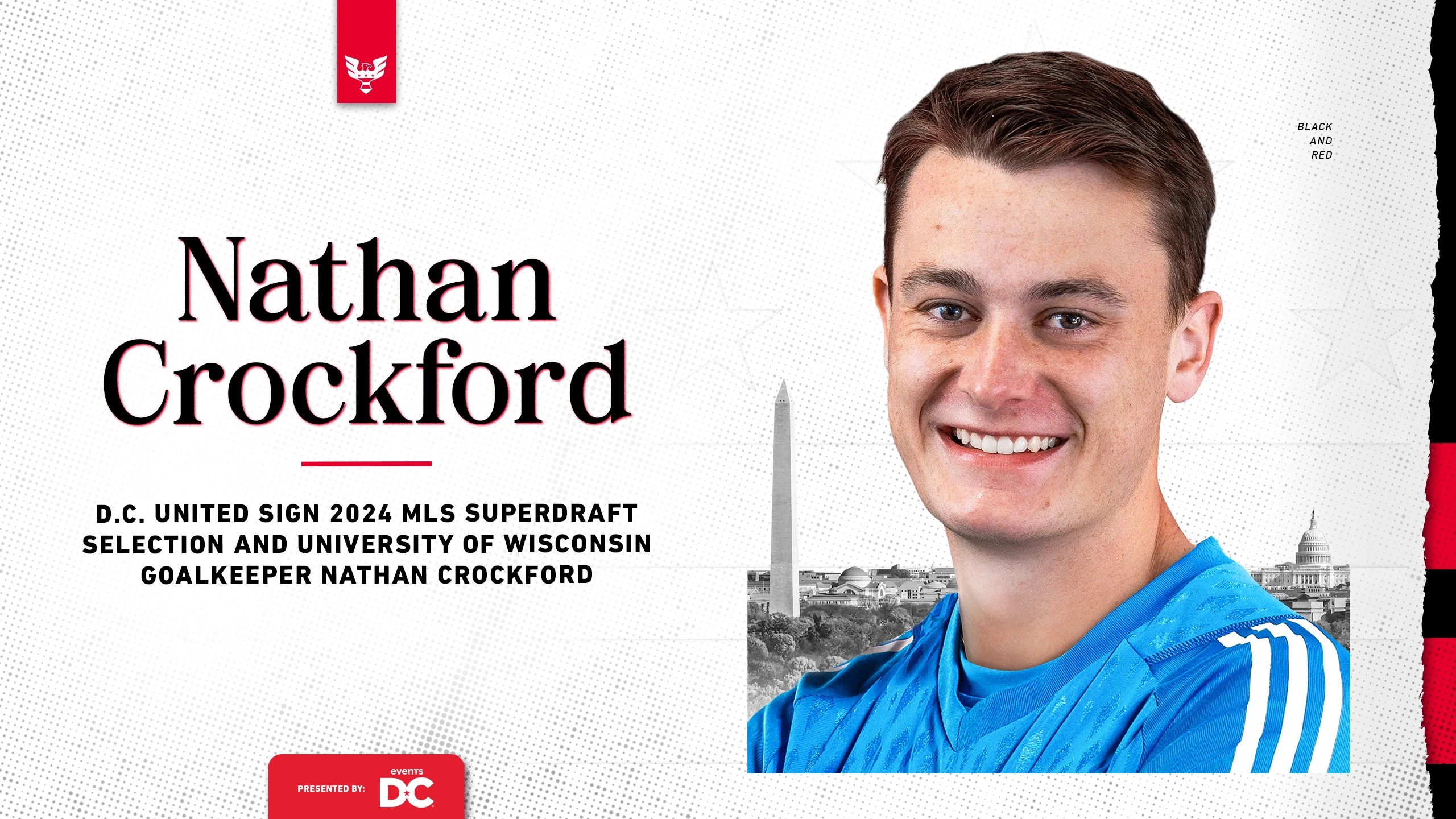 Lee más sobre el artículo DC United ficha a portero de la Universidad de Wisconsin, Nathan Crockford