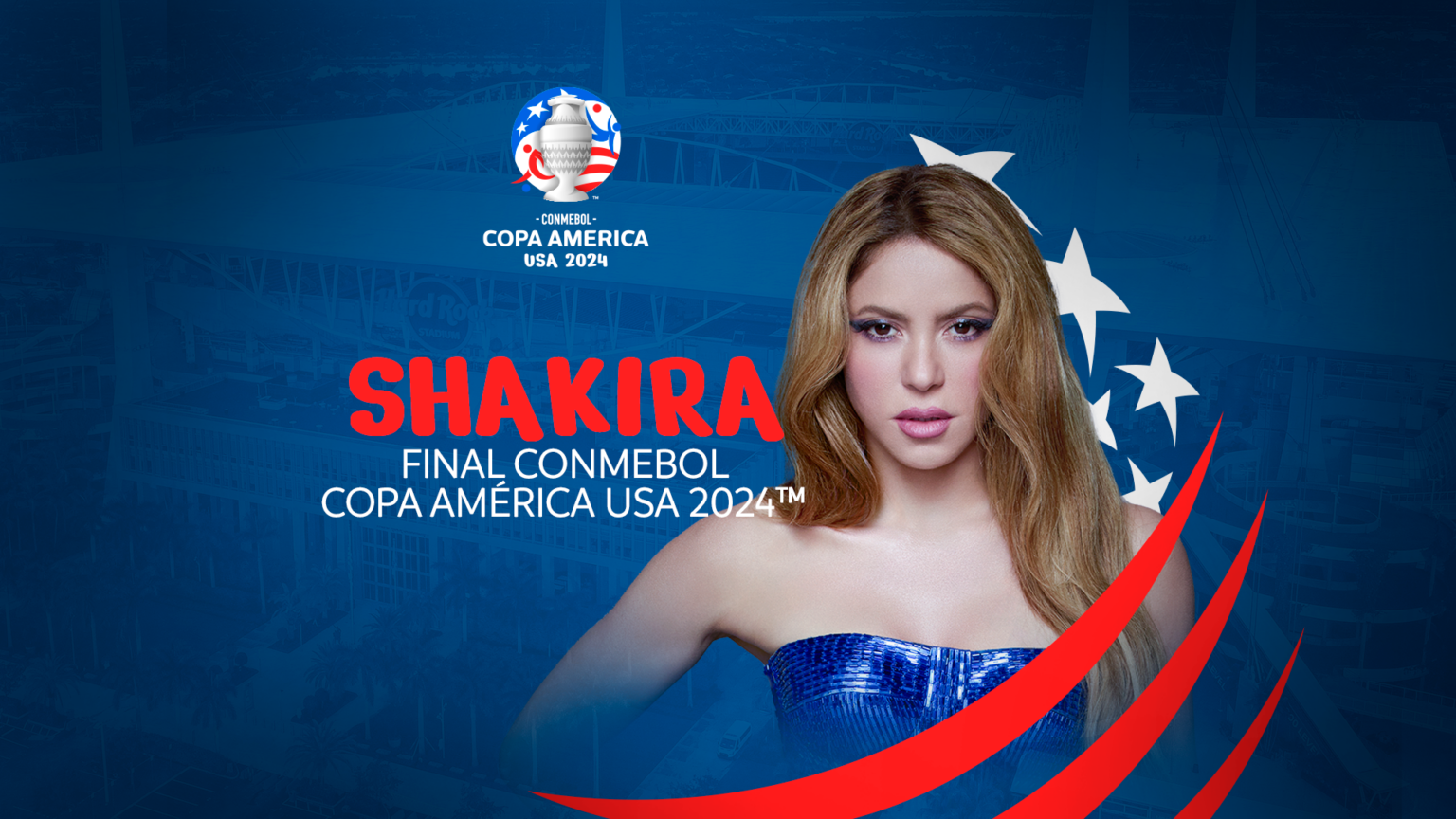 Lee más sobre el artículo Shakira con baile y música pondrá el ritmo a la Gran Final CONMEBOL Copa América 2024™