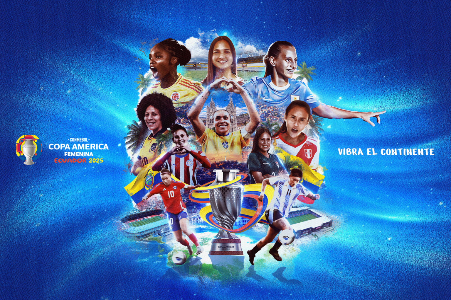 Lee más sobre el artículo Vibra el continente con la CONMEBOL Copa América Femenina 2025™️