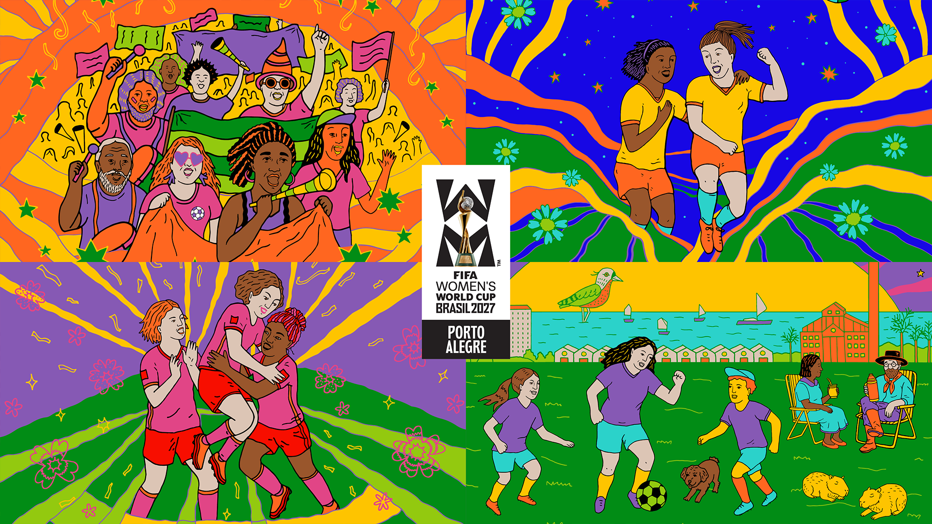 Lee más sobre el artículo Se revelan impresionantes ilustraciones de la ciudad anfitriona mientras Brasil conmemora los 500 días hasta la Copa Mundial Femenina de la FIFA™