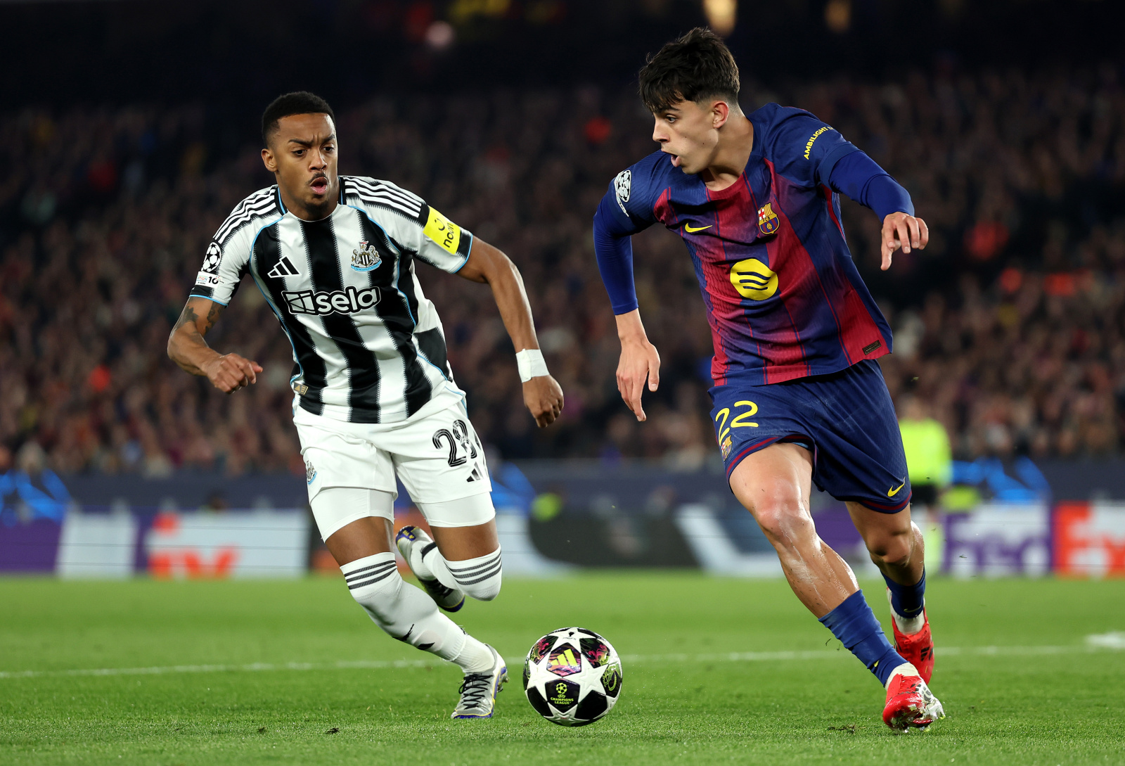 Lee más sobre el artículo Barcelona destroza al Newcastle y vuela a cuartos en una noche histórica en el Camp Nou, 7-2